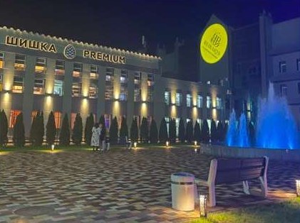 Рекламная LED-поверхность: Бар «Шишка Premium», внутри заведения